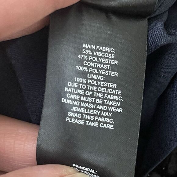 SELF PORTRAIT Metallic Leopard Frill Mini Dress Size 2 Black NEW Slim Fit Party - Picture 10 of 13